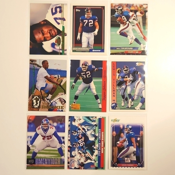 NEW York Giants 54 NFL Trading Cards - Picture 9 of 12